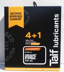 TAIF VIVACE 5W-40 4л+1л